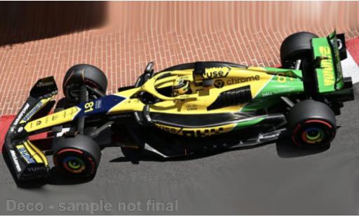 Modelauto McLaren F1 Base Bburago MCL38 No.81 Team formule 1 GP Monaco 2024 1/43 Burago