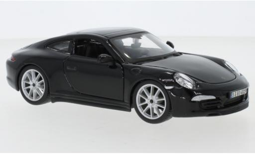 Modelauto Porsche 911 S Carrera zwart 1/24 Burago