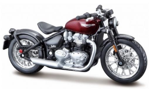 Modelauto Triumph Bonneville Bobber rood/zwart 1/18 Burago