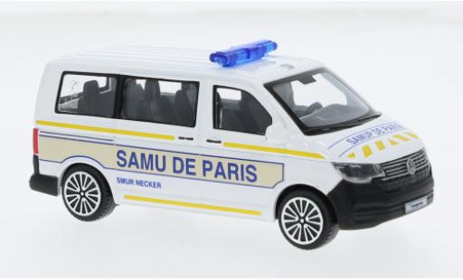 Modelauto Volkswagen T6 T6.1 Bburago .1 Bus Samu de Paris (FR) 1/43 Burago