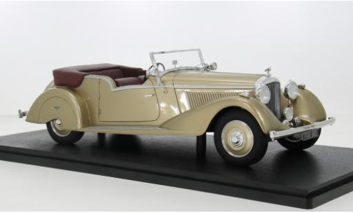Modelauto Bentley 4.5 cabriolet 4.25 L Vanden Plas Tourer beige 1938 1/18 Cult Scale Models