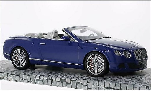 Bentley Continental GT Speed Convertible 1/18 Minichamps Cabriolet metallic blauw 2013 modelauto