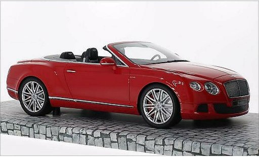 Bentley Continental GT Speed Convertible 1/18 Minichamps Cabriolet rood 2013 modelauto