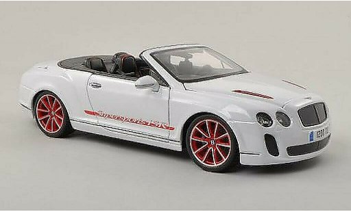 Bentley Continental Supersports Convertible ISR 1/18 Burago Cabriolet wit modelauto