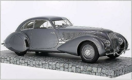 Bentley Embiricos coupe 1/18 Minichamps metallic grijs RHD 1938 modelauto