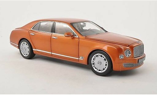 Bentley Mulsanne berline 1/18 Minichamps oranje LHD 2010 modelauto