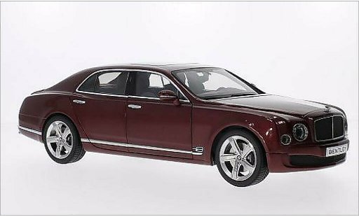 Bentley Mulsanne Speed 1/18 Kyosho metallic rood 2014 modelauto