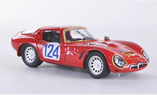 Modelauto Alfa Romeo Giulia tz 2 No.124 Targa Florio 1967 1/43 Best