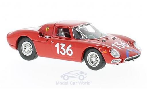 Modelauto Ferrari 250 LM RHD No.136 Targa Florio 1965 A.Nicodemi/F.Lessona 1/43 Best