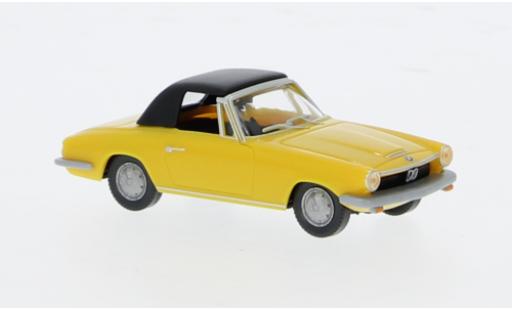 Modelauto Bmw 1600 GT Cabrio geel 1/87 Wiking
