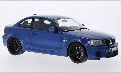 Bmw 1M coupe 1/18 Minichamps metallic blauw 2011 E82 modelauto