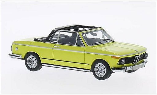 Bmw 2002 Cabriolet Baur 1/43 Neo (E10) geel modelauto