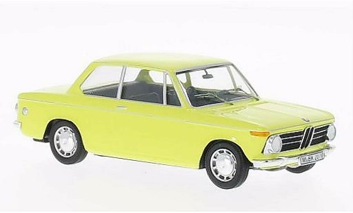 Bmw 2002 berline 1/43 WhiteBox geel gelimiteerd Auflage 500 stuk modelauto