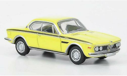 Bmw 3.0 CSL 1/87 Bub Coupe geel modelauto
