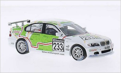 Bmw 320 vln 1/43 Minichamps E46 i (E46/4) No.233 Schubert Motorsport Nurburgring 2005 /Huismann modelauto