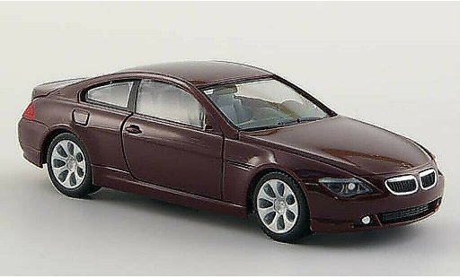 Bmw 650 E63 1/87 Herpa Coupe rood 2004 modelauto