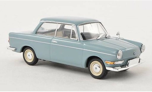Bmw 700 ls 1/43 Minichamps blauw-grijs 1960 modelauto
