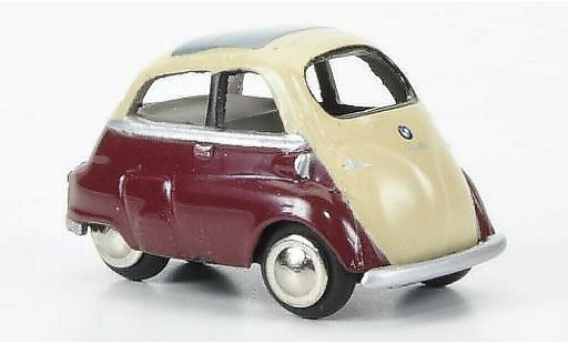 Bmw Isetta Export 1/87 Bub rood/beige modelauto