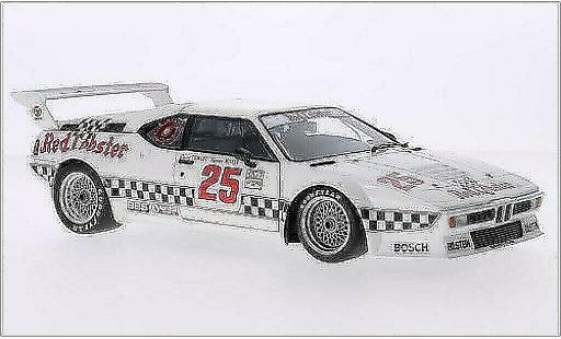 Bmw M1 1981 1/18 Minichamps No.25 rood Lobster Racing Team rood Lobster IMSA Riverside /K.Miller modelauto