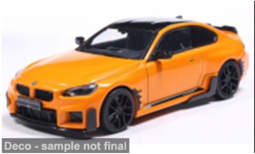 Modelauto Bmw M2 coupe (G87) oranje/zwart 2024 1/43 Solido