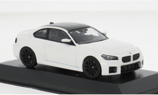 Modelauto Bmw M2 coupe wit 2023 1/43 Minichamps
