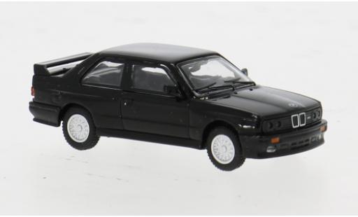 Modelauto Bmw M3 coupe (E30) zwart 1/87 Minichamps