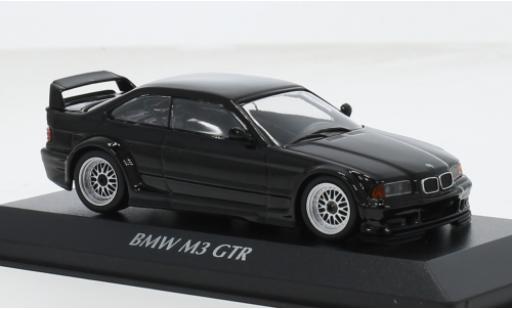 Modelauto Bmw M3 GTR (E36) zwart 1/43 Maxichamps
