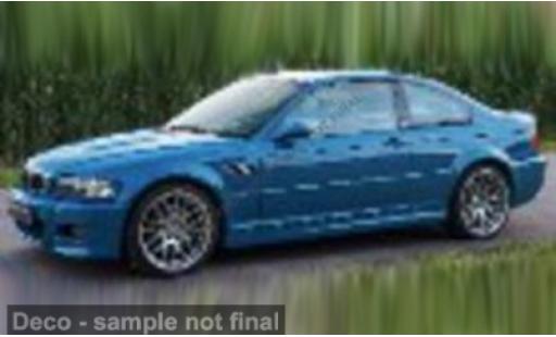 Modelauto Bmw M3 coupe (E46) blauw 1/43 Solido