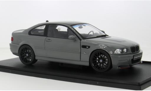 Modelauto Bmw M3 coupe (E46) grijs 1/18 Solido