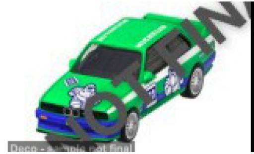Modelauto Bmw M3 coupe groen 1986 1/64 Majorette
