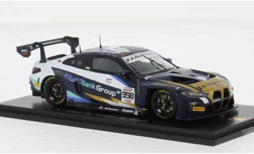 Modelauto Bmw M4 GT3 #998 1/43 Spark