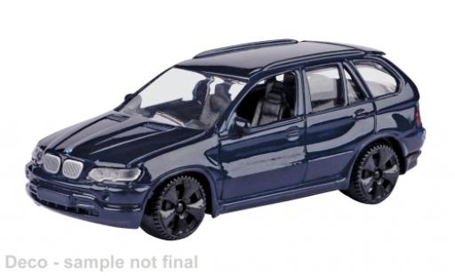 Modelauto Bmw X5 suv blauw 1/43 Motormax