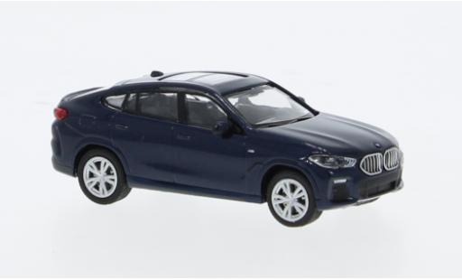 Modelauto Bmw X6 suv blauw 1/87 Minichamps