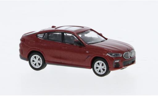 Modelauto Bmw X6 suv rood 1/87 Minichamps