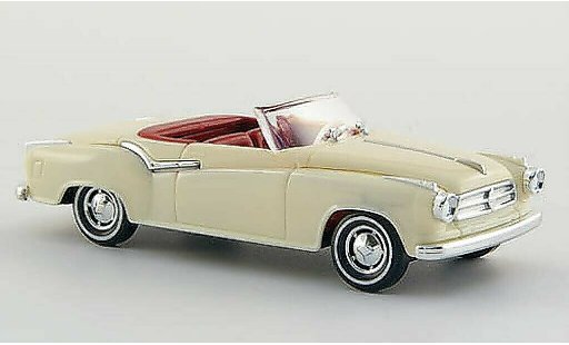 Borgward Isabella cabriolet 1/87 Busch creme-wit 1958 modelauto