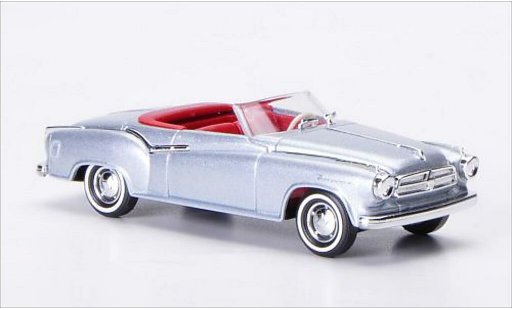 Borgward Isabella cabriolet 1/87 Busch grijs 1958 modelauto