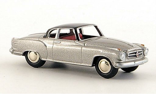 Borgward Isabella coupe 1/87 Bub grijs/zwart modelauto
