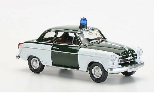 Borgward Isabella police 1/87 Wiking Politie groen/wit modelauto