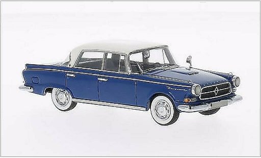 Borgward P100 berline 1/43 Neo blauw/wit 1960 modelauto