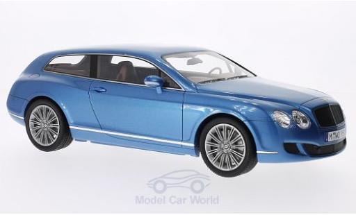 Modelauto Bentley Continental break Flying Star by Touring metallic blauw 2010 1/18 BoS Models
