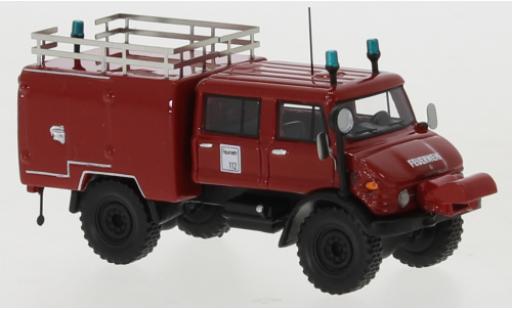 Modelauto Mercedes Unimog 406-425 U416 DoKa brandweer 1977 1/87 BoS Models