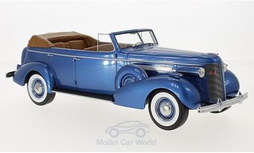 Modelauto Buick Roadmaster Phaeton 80-C Four-Door metallic blauw 1937 1/18 BoS Models