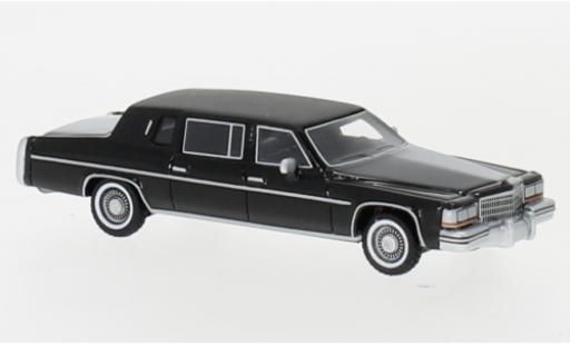 Modelauto Cadillac Fleetwood Limousine Formal Sedan zwart 1980 1/87 BoS Models