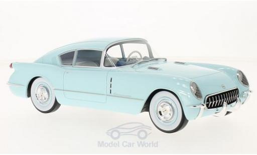 Modelauto Chevrolet Corvette concept Corvair blauw 1954 1/18 BoS Models