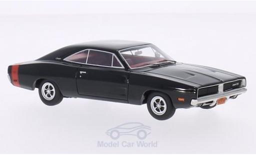 Modelauto Dodge Charger 1969 R/T zwart 1/43 BoS Models