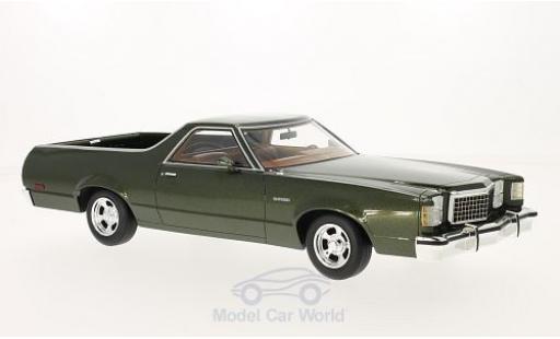 Modelauto Ford Ranchero Berline metallic groen 1979 1/18 BoS Models