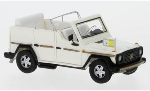Modelauto Mercedes Classe G Utilitaire G Papamobil metallic wit 1980 1/87 BoS Models