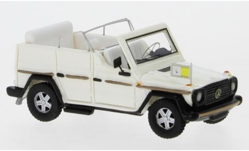 Modelauto Mercedes Classe G Utilitaire G Papamobil metallic wit 1980 1/87 BoS Models