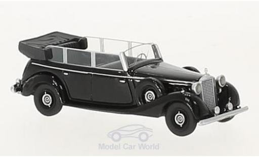 Modelauto Mercedes 770 Tourenwagen (W150) Spezial zwart 1938 1/87 BoS Models