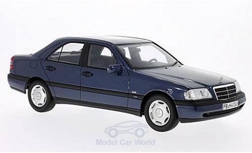 Modelauto Mercedes Classe C Base C220 (W202) metallic blauw 1995 1/18 BoS Models